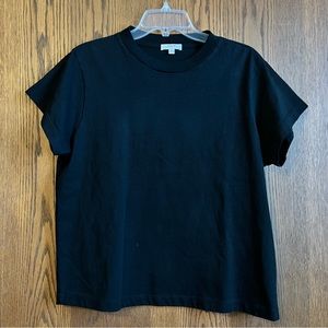 Agolde Women’s Anika Cap Sleeve T-shirt A7104 BLACK Large